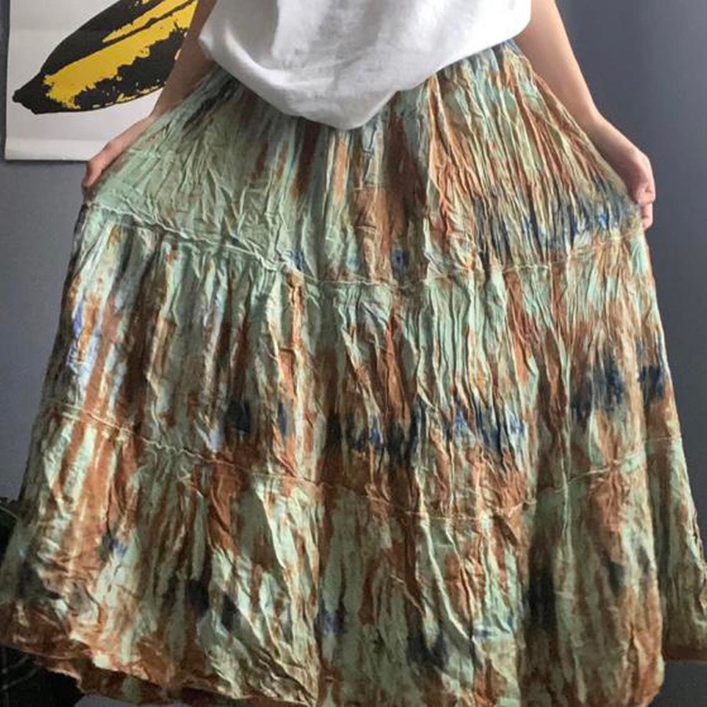 Vintage Tiered Maxi Skirt